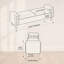 Banc de rangement moderne rembourré avec double couvercle et accoudoirs pour une organisation polyvalente du salon et de la chambre-1322612764-1322612766