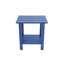 Élégante table d'appoint avec rangement à double couche, matériau durable pour les rassemblements extérieurs et la détente