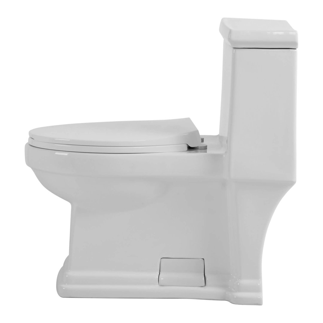 1.28 GPF Elongated One-Piece Toilet (Seat Included) Fine Fixtures