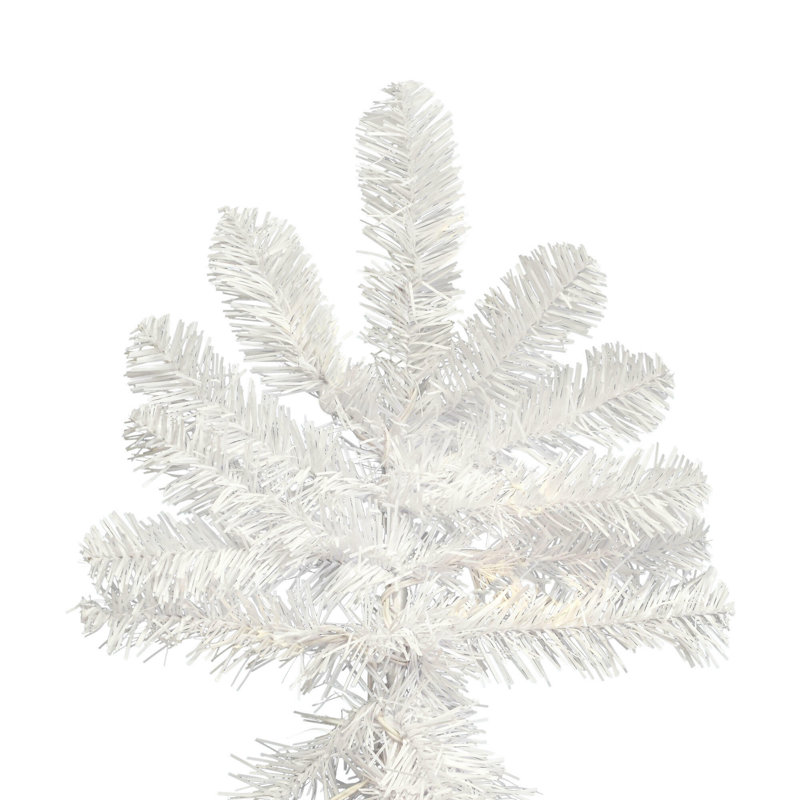 Vickerman 7.5' White Artificial Christmas Tree, 5.5', Not Pre-Lit