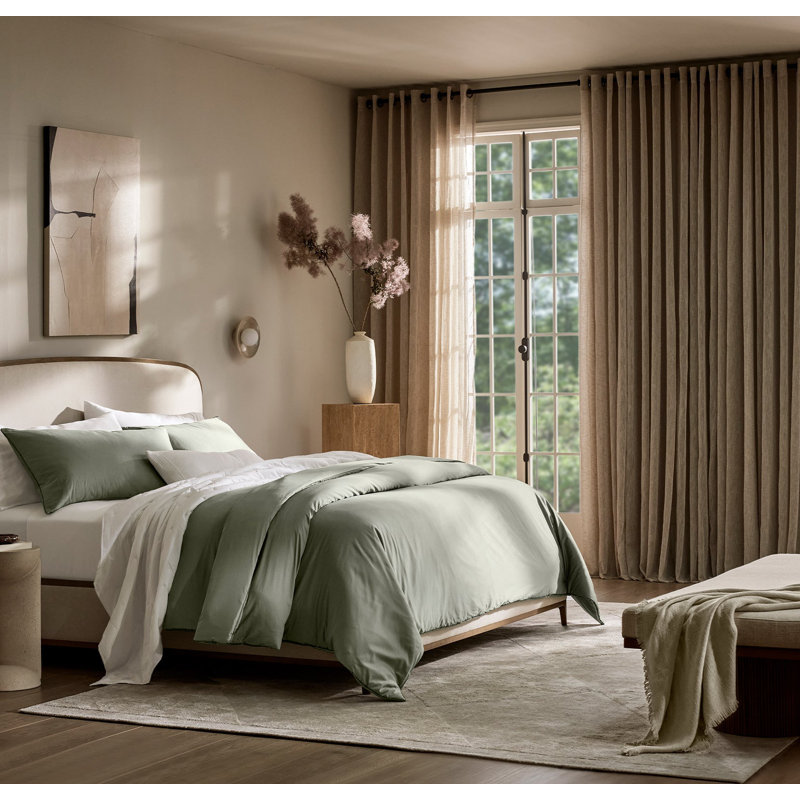 Signature Comforter Set, Full/Queen Comforter + 2 Standard Shams, Sageleaf