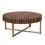 Modern Round Coffee Table with Metal Legs-514681569