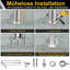 Stainless steel entrance railing, stair railing, angle adjustable handrail including accessories, indoor and outdoor wall handrail for garden stairs
