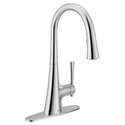 Moen Kurv Single Handle Pulldown Kitchen Faucet with Power Clean Technology