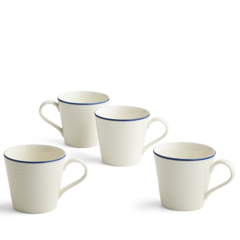 Gordon Ramsay Maze  Line Stoneware Coffee Mug, Blue