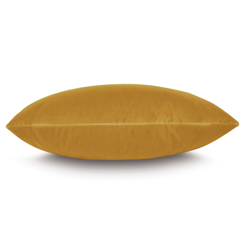 Uma Velvet Lumbar Pillow Cover & Insert, Mustard