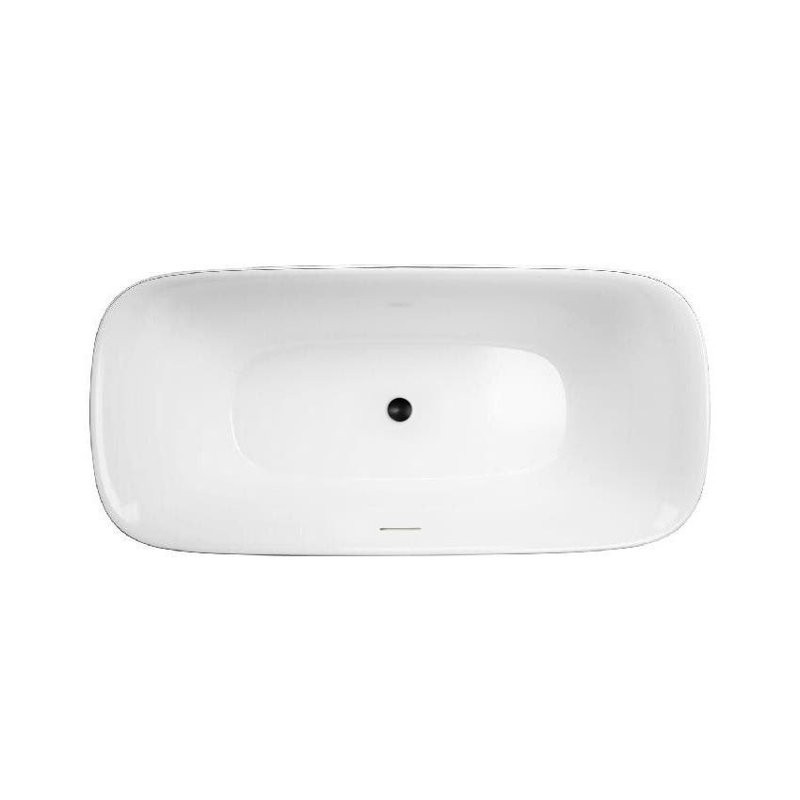 59'' x 31.50'' Soaking Acrylic Bathtub, Matte Black