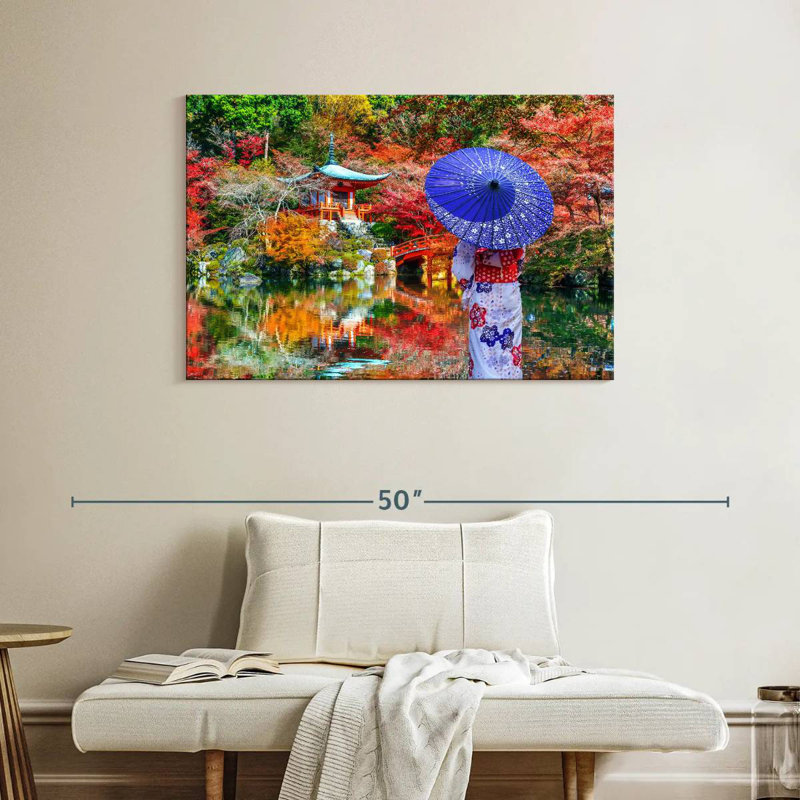 Lilie Daigoji Temple In Autumn, 26" H x 39" W