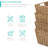 4 Multipurpose Stackable Seagrass Laundry Organizer Tote Baskets w/ Insert Handles-326673440