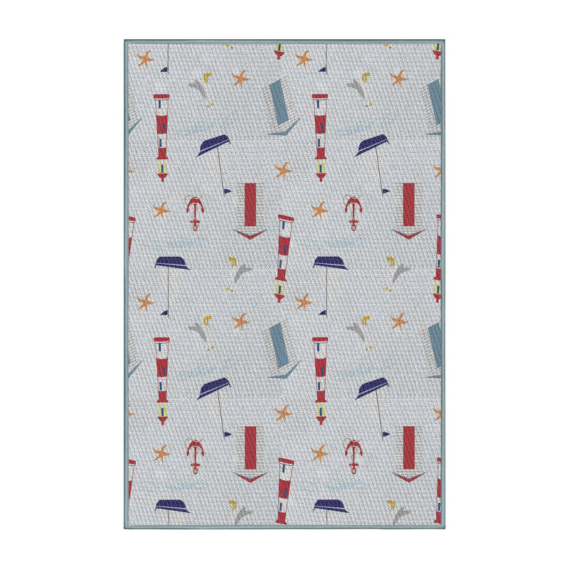 Tapis décoratif gris Giraldo, Rectangle 8 pi x 12 pi