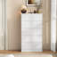 Ensemble de chambre à coucher 4 pièces Dornisha, 2 commodes 5 tiroirs H 48,4 po et ensemble de tables de chevet 2 tiroirs avec station de charge-906890286-911388636
