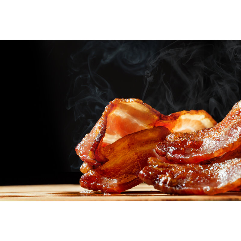 Hot Bacon - Wrapped Canvas Print, 20cm H x 30cm W x 3.8cm D