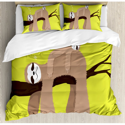 Sloth Modern & Contemporary Duvet Cover