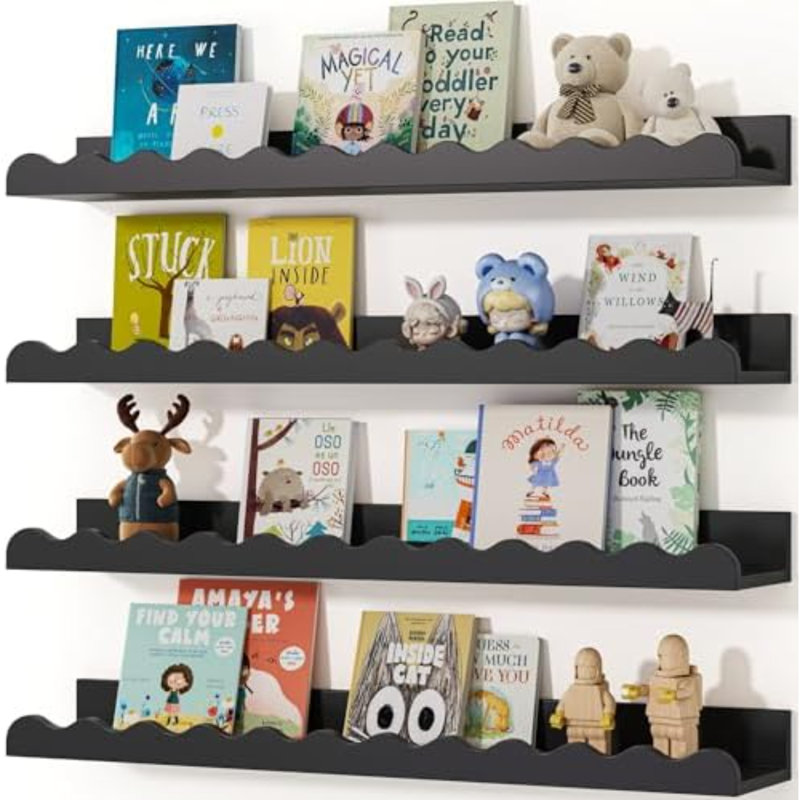 Tablettes Nusery (23 pouces, noir)
