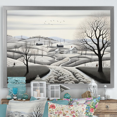 Maryly " Winter Farm Monochrome Harvest III "
