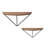 Pieper 2 Piece Half-circle Bracket Shelf