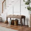 Ensemble de salle à manger 6 pièces à double piédestal avec 4 chaises rembourrées et un banc Roundhill Furniture-120742288