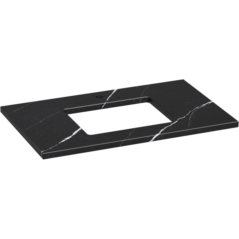 Comptoir de meuble-lavabo 37 po Silestone Quartz, Marquina éternelle