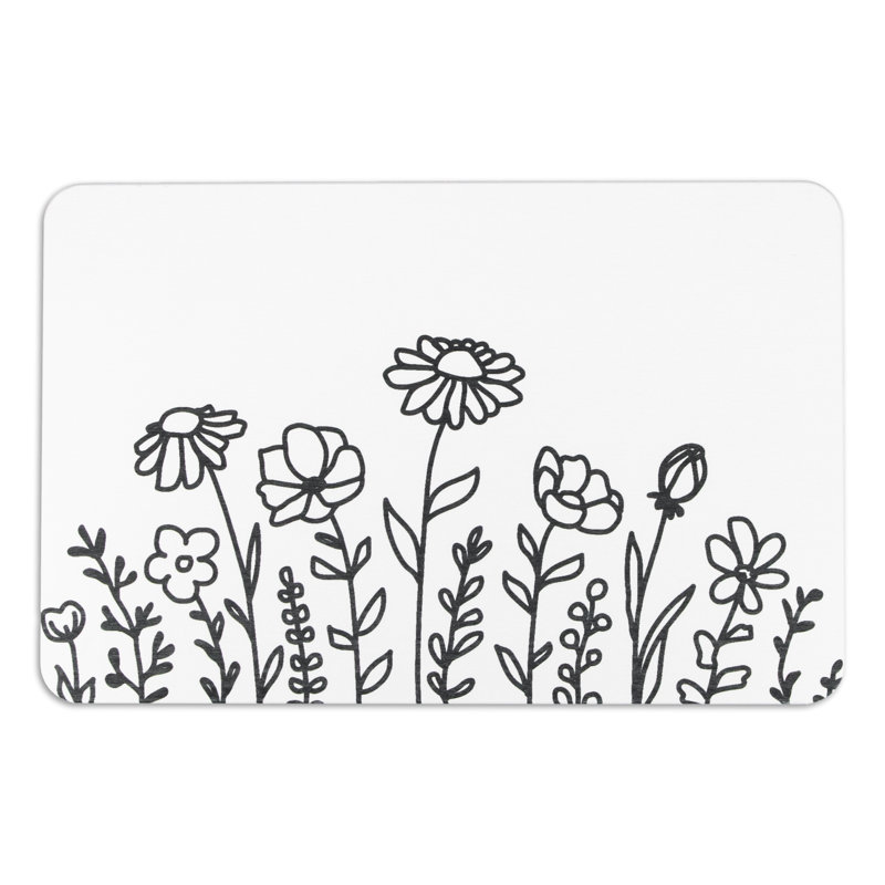Non-Slip Bath Mat, White