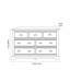 136 cm W Chest of 7 Drawers