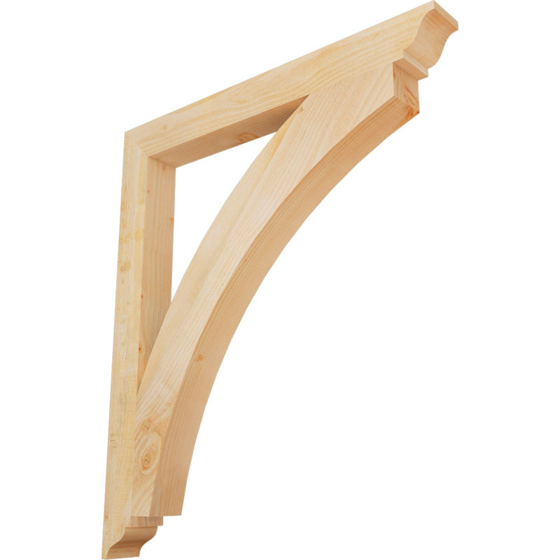 Thorton Traditional Bracket, 44"H x 4"W x 38"D, Douglas Fir (Rough)