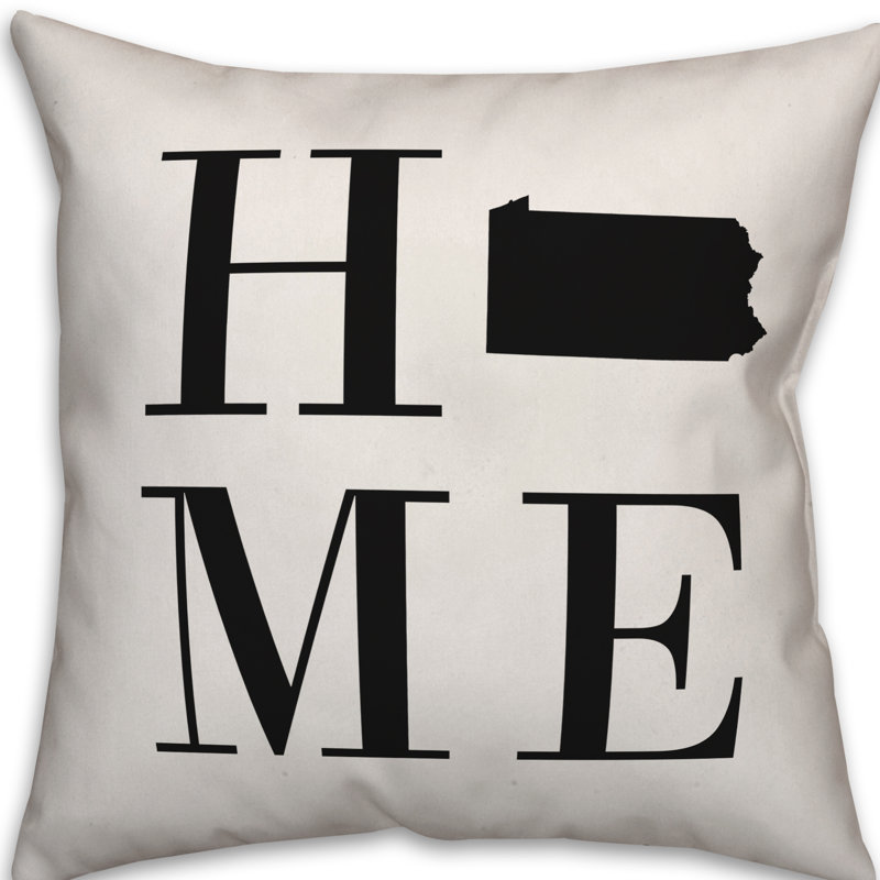 Coussin intérieur / extérieur Alabama Home State, Pennsylvanie