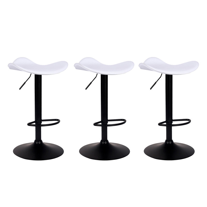 Tabouret de bar Morgan, Blanc, 3
