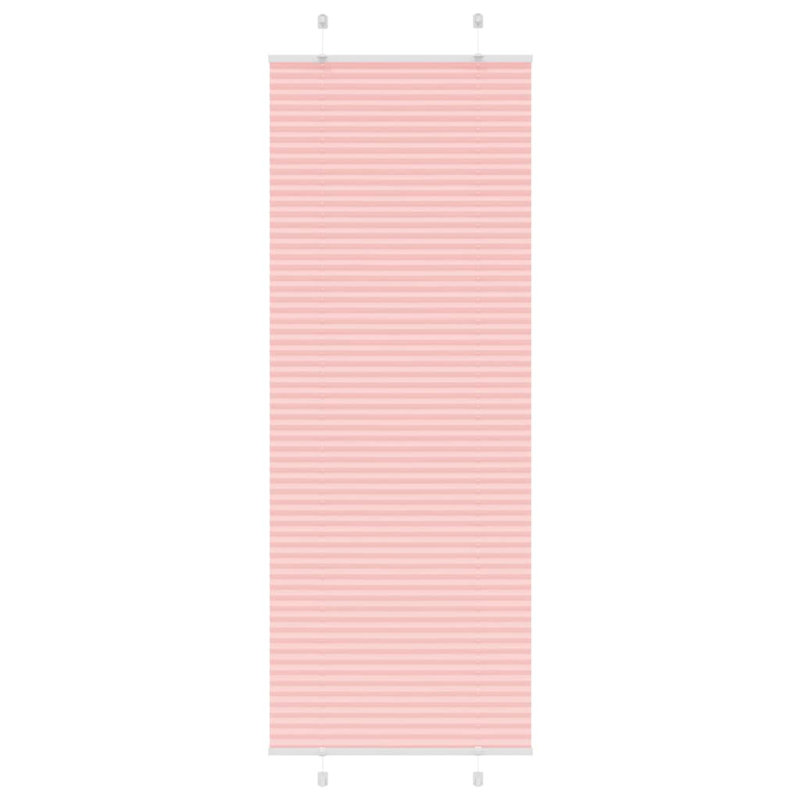 Room Darkening Pleated Shade, 70cmW x 200cmL, Pink
