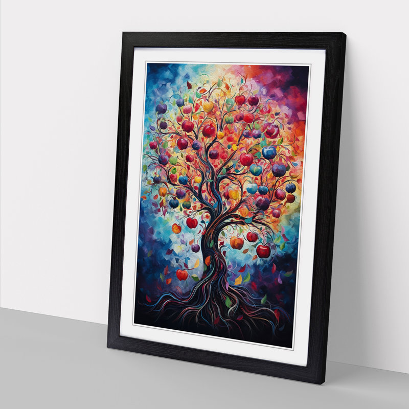 Single Picture Frame Print on Wood, Black Framed, 64cm H x 46cm W