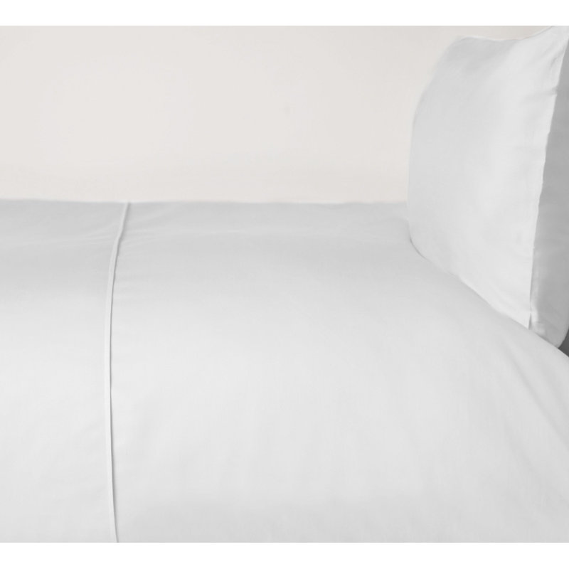 Satin Solid Colour Duvet Cover, Double Duvet Cover, White