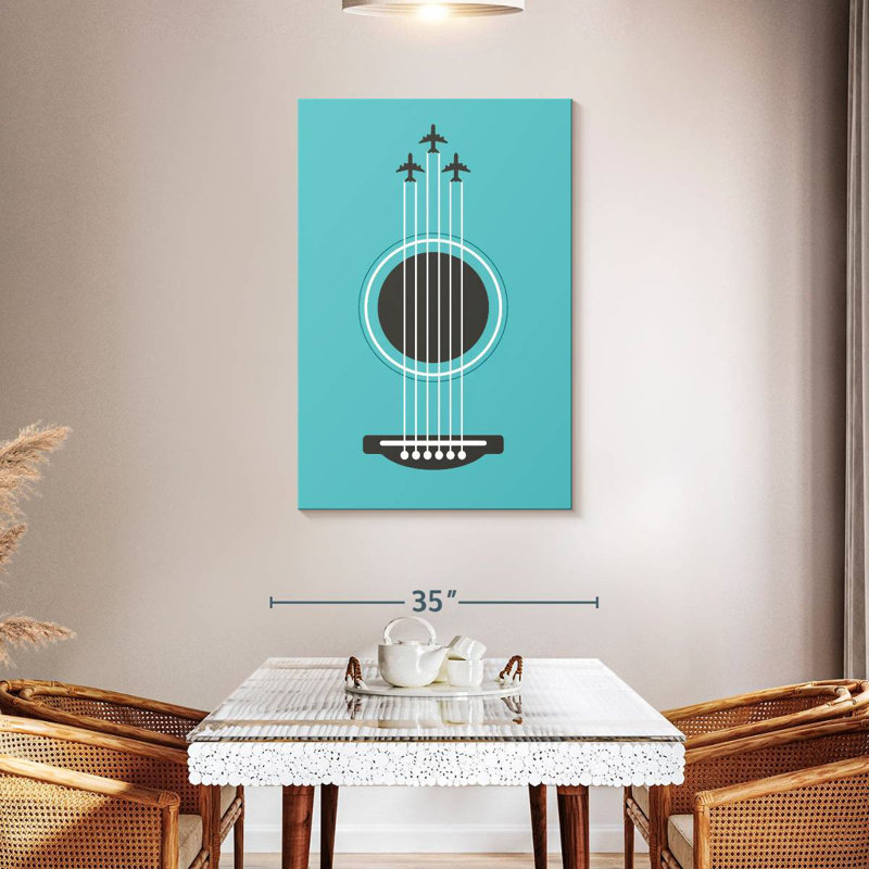 Cordes de guitare Abarca Contrails, H 45 po x l 30 po