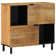  Sideboard Brown 80X33x75 Cm Solid Wood Mango