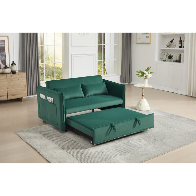 Canapé inclinable convertible, mousse de velours, salon moderne polyvalent