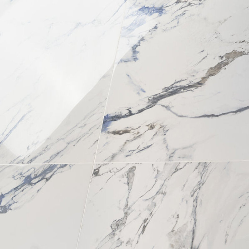 Calacatta Azur 24X48 Polished Porcelain Tile