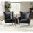 Atalyia 30" W Faux Leather Wingback Armchair with Nailhead Trim-73873600