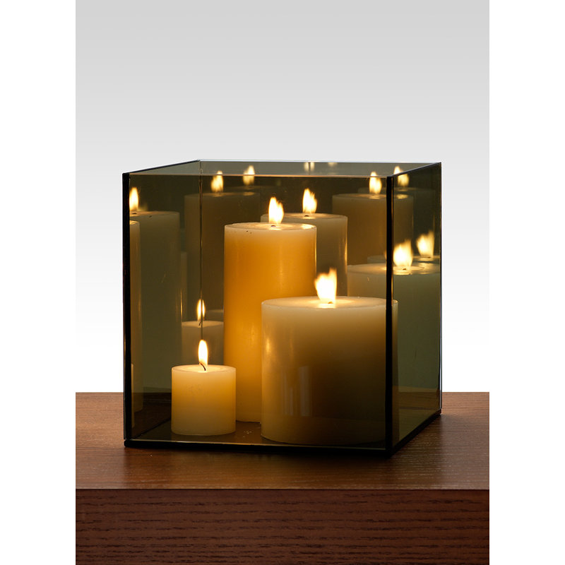 8'' H Glass Tabletop Hurricane