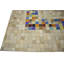Tapis géométrique fait à la main multicolore-1664016407