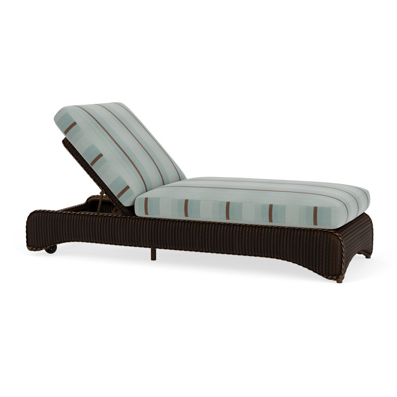 Loom Outdoor Chaise Lounge, Mink, Fife Sahara