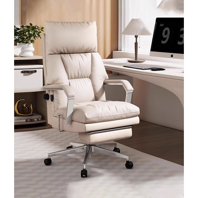 Simple Leather & Metal Multi-Function Office Chair