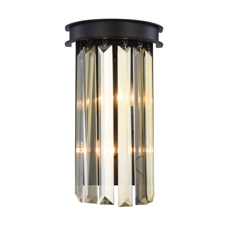 Yazmin Flush Mount, Golden Teak