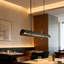 Luminaire suspendu linéaire en V Modern Minimalist Kitchen Island