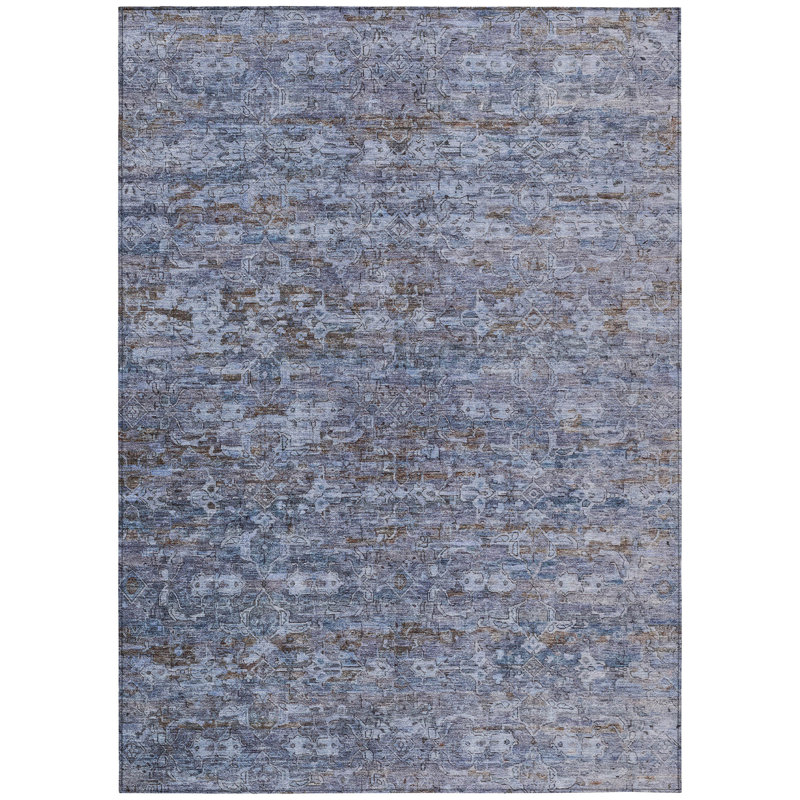 Machine Washable Indoor/Outdoor Chantille ACN2324 Ikat Rug, Rectangle 2'6" x 3'10"