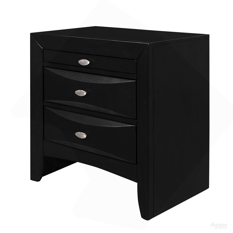 LUCILLE BLACK NIGHTSTAND