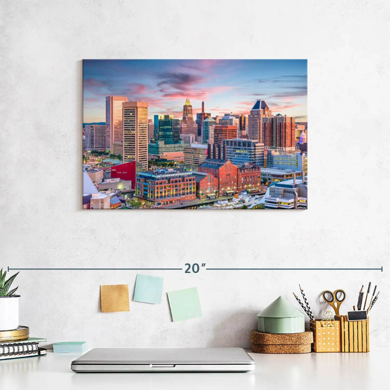Sireci Baltimore Sunset, 8" H x 12" W
