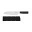 KitchenAid® Gourmet Forged Triple Rivet Santoku Knife with Custom-Fit Blade Cover, 7-inch, Black