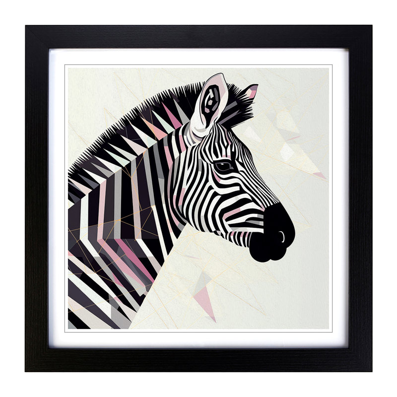 Single Picture Frame Print on Wood, Black Framed