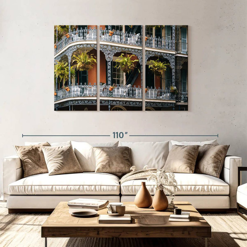 Balcons de style français Sebbie, H 48 po x l 74 po