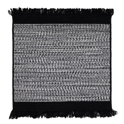 Tapis noir tressé Gartner