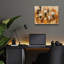  «Abstract Coffee 1» par Silvia Vassileva, art mural en verre acrylique, 16 po x 12 po