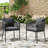 Outdoor Patio Wricker Dining Chair with Cushion-602461183